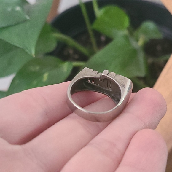 MEOW stacker cat ring nameplate snash jewelry - Picture 4 of 5